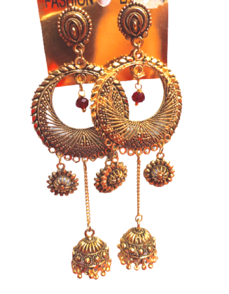 Chandbali Jhumka Earrings