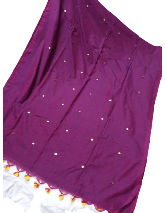 Magenta Colour Ginni Khadi...