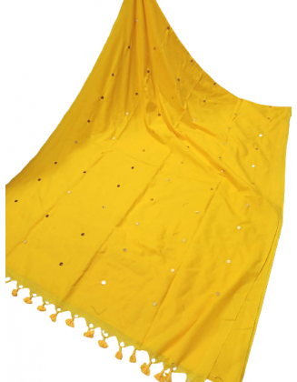 Yellow Ginni Khadi saree...