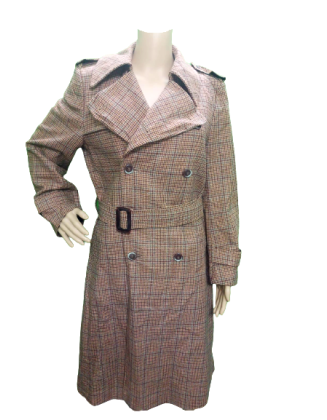 Brown Woollen Belted Trench...