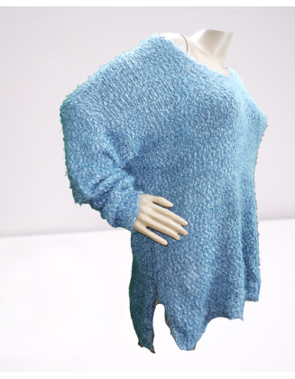 Stylish Blue Oversized Pullover for women Sweaters