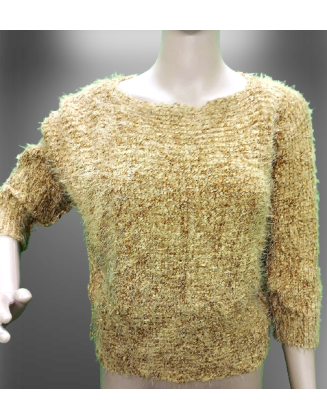 Mustard yellow woolen Crop...