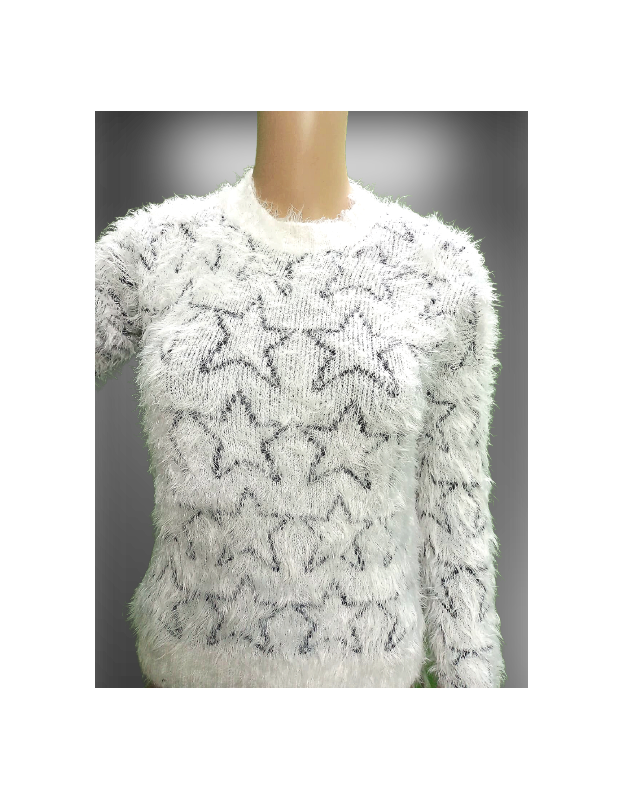 Stylish White Fur Sweater for Women