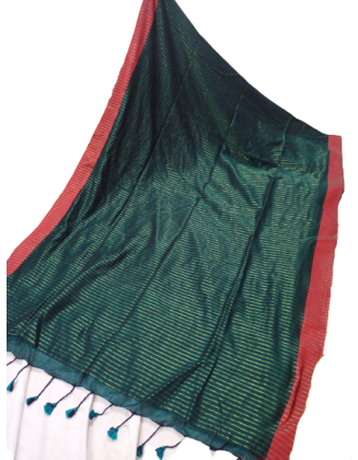 Stripe Khadi Saree with BP...