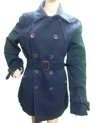 Navy Blue Solid trench Coat...