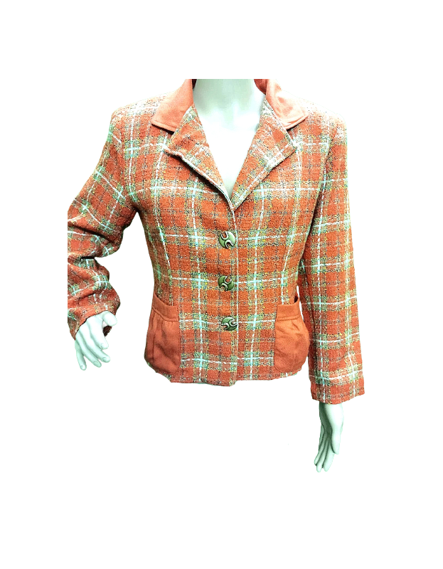 Orange Woolen Short coat for women