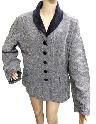 Women Grey Short Coat With...