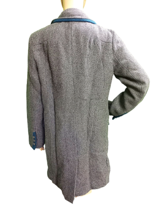 Grey Solid formal long coat