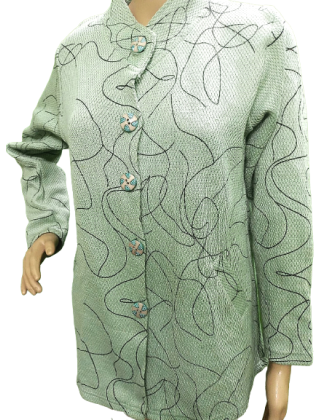 Designer Green Cardigan for Women