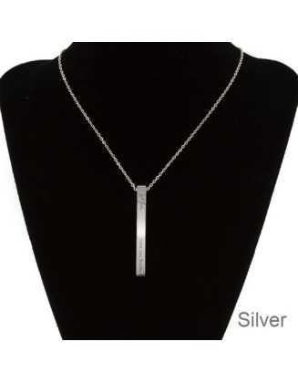 Vertical Bar Necklace,...