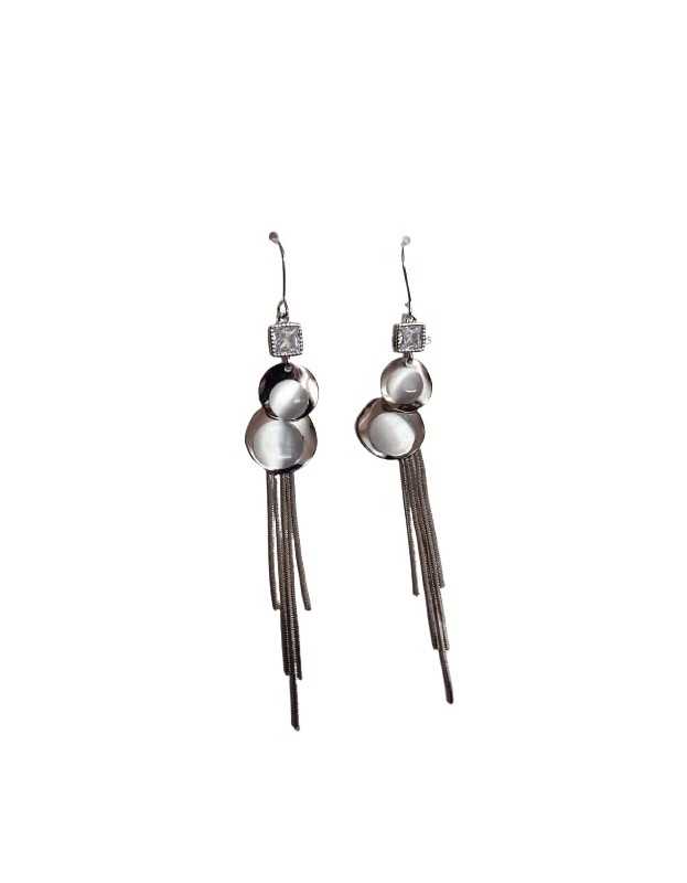 Simple Asymmetric Metal Style Earrings