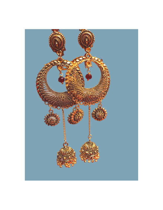 Chandbali Jhumka Earrings